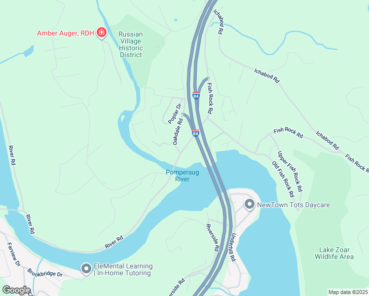 map of restaurants, bars, coffee shops, grocery stores, and more near 166 River Road in Southbury