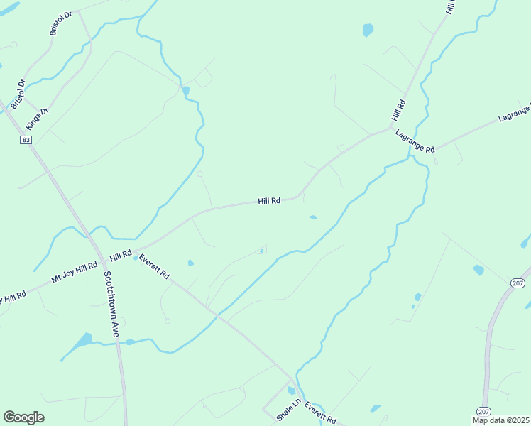 map of restaurants, bars, coffee shops, grocery stores, and more near 83 Hill Road in Goshen