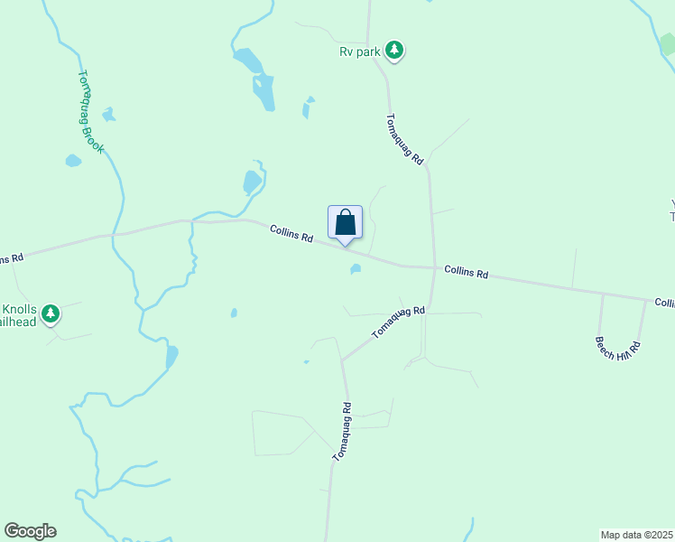 map of restaurants, bars, coffee shops, grocery stores, and more near 213 Tomaquag Road in Hopkinton