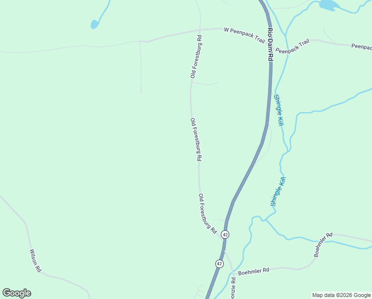map of restaurants, bars, coffee shops, grocery stores, and more near 47 Old Forrestburg Road in Sparrow Bush