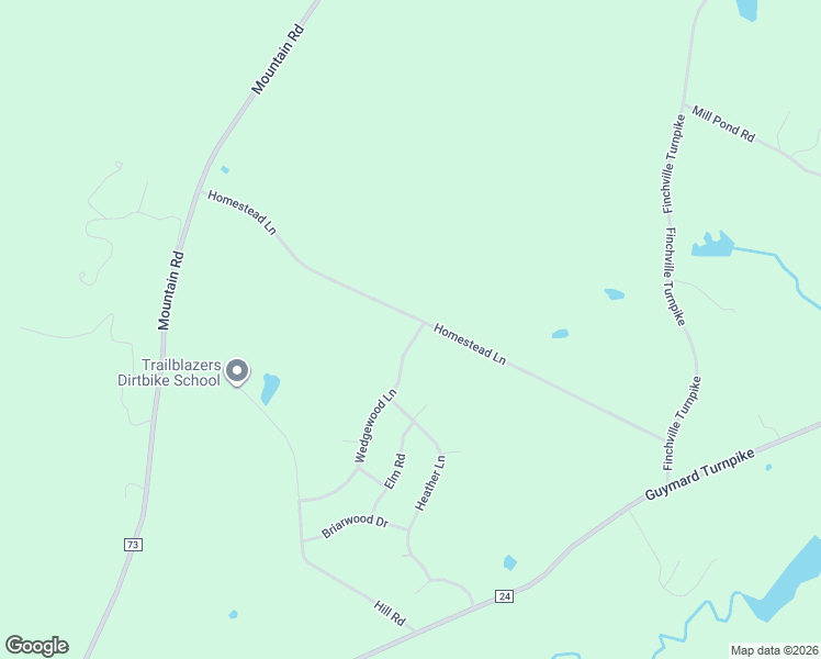 map of restaurants, bars, coffee shops, grocery stores, and more near 132 Homestead Lane in Otisville