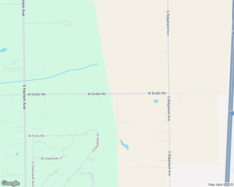 map of restaurants, bars, coffee shops, grocery stores, and more near 6926 West Dralle Road in Monee