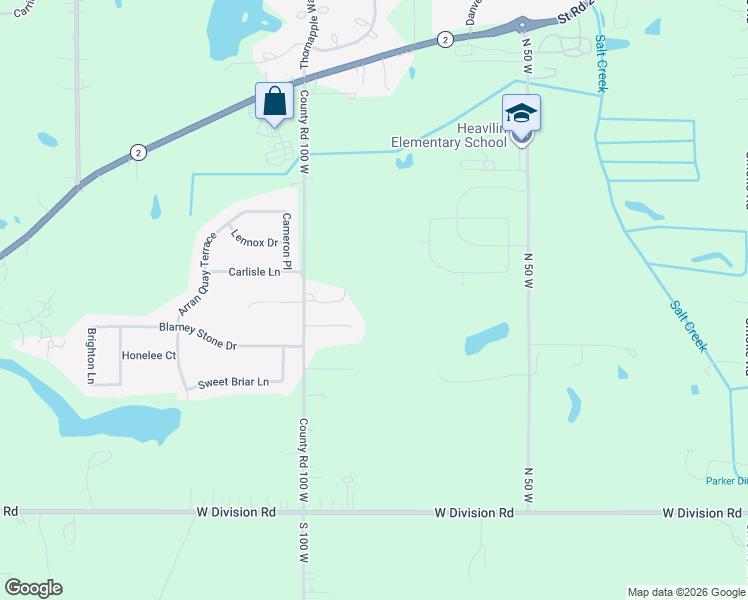 map of restaurants, bars, coffee shops, grocery stores, and more near 1950 Churchill Court in Valparaiso