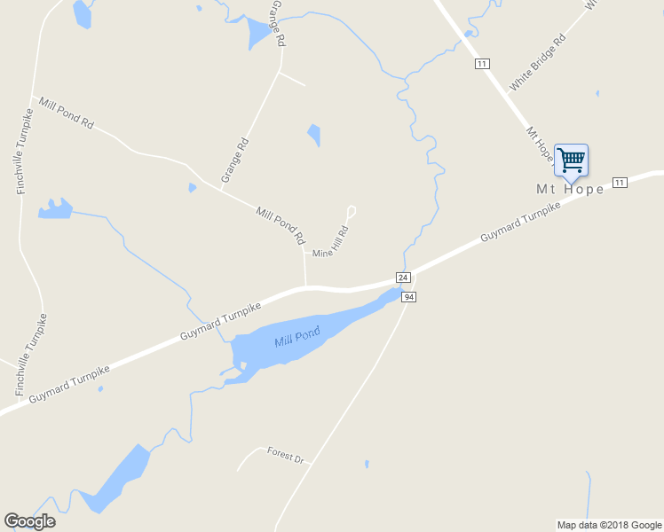 map of restaurants, bars, coffee shops, grocery stores, and more near 2 Mine Hill Road in Otisville