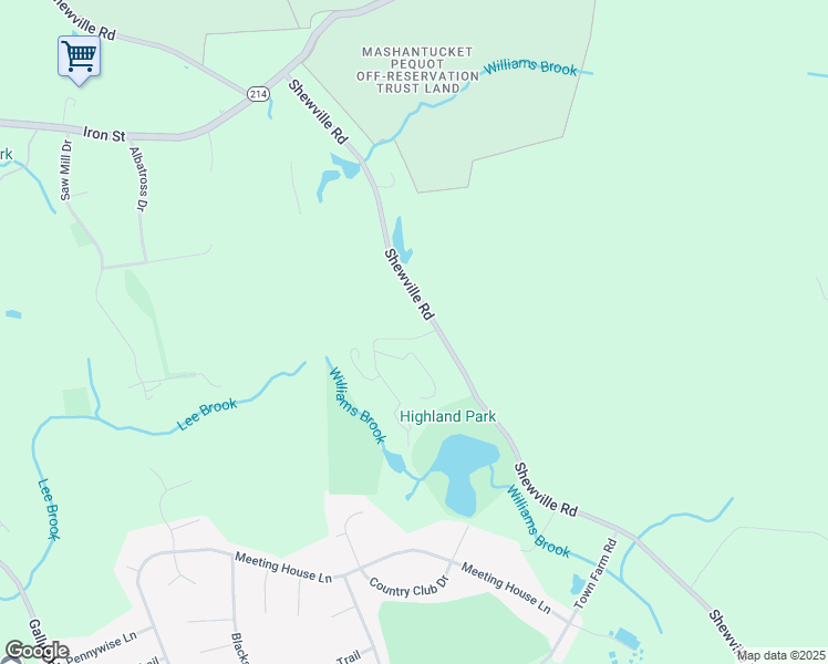 map of restaurants, bars, coffee shops, grocery stores, and more near 665 Shewville Road in Ledyard