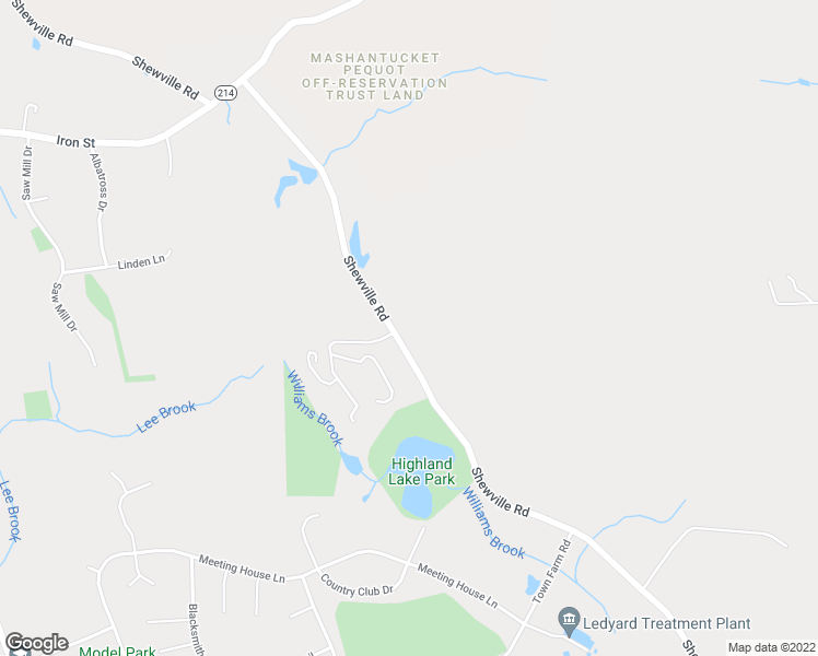 map of restaurants, bars, coffee shops, grocery stores, and more near 662 Shewville Road in Ledyard