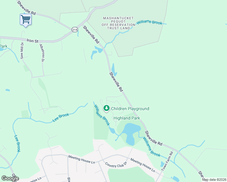 map of restaurants, bars, coffee shops, grocery stores, and more near 665 Shewville Road in Ledyard