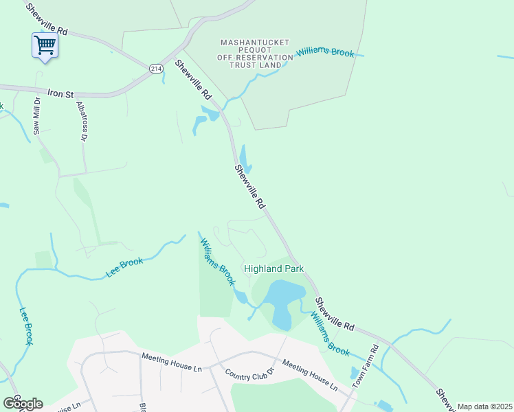 map of restaurants, bars, coffee shops, grocery stores, and more near 665 Shewville Road in Ledyard