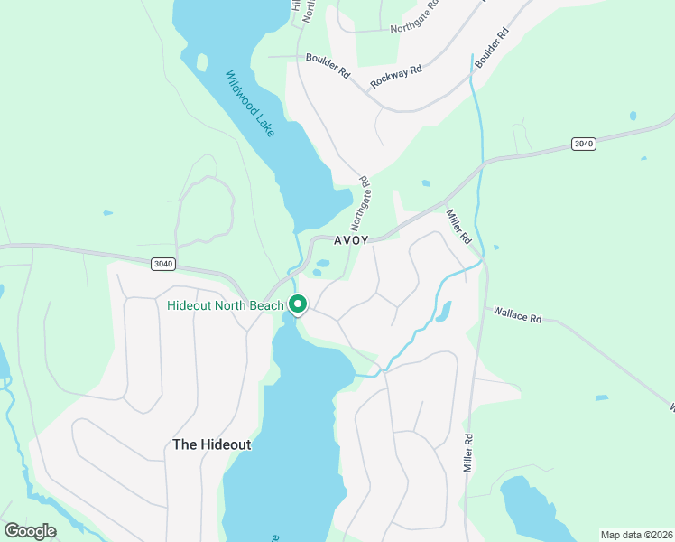 map of restaurants, bars, coffee shops, grocery stores, and more near 2162 Northgate Road in Lake Ariel