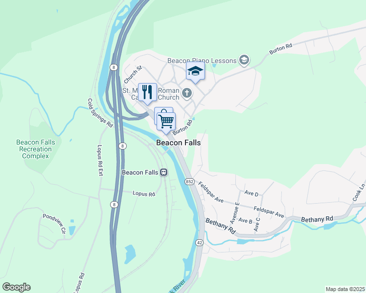 2 North Main Street, Beacon Falls CT Walk Score