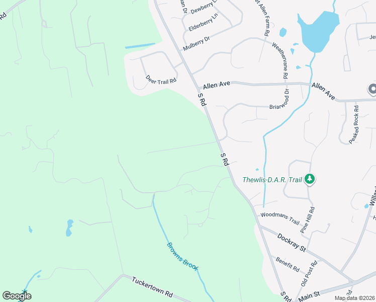 map of restaurants, bars, coffee shops, grocery stores, and more near 362 South Road in South Kingstown