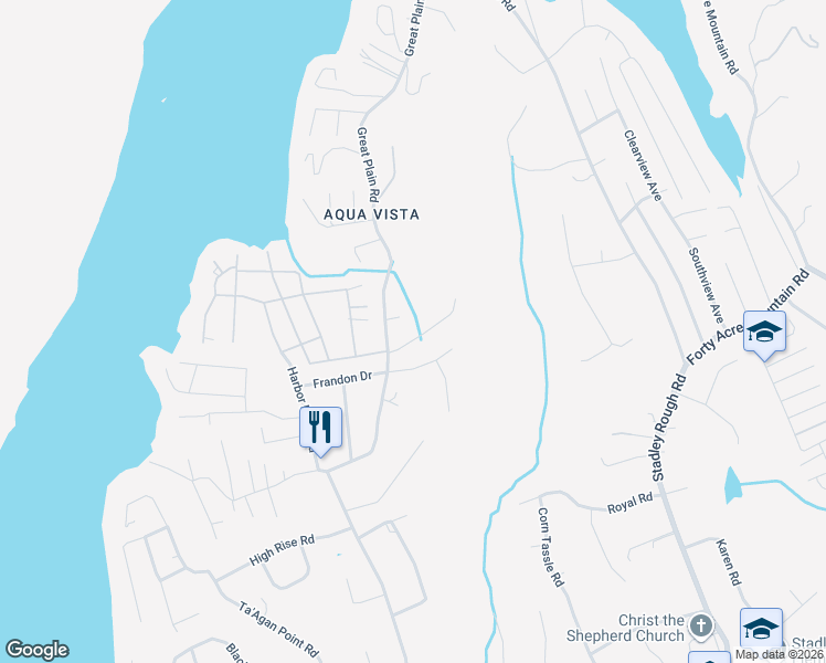 map of restaurants, bars, coffee shops, grocery stores, and more near 189 Great Plain Road in Danbury