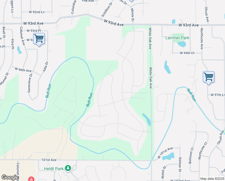 map of restaurants, bars, coffee shops, grocery stores, and more near 13103 West 93rd Avenue in Saint John