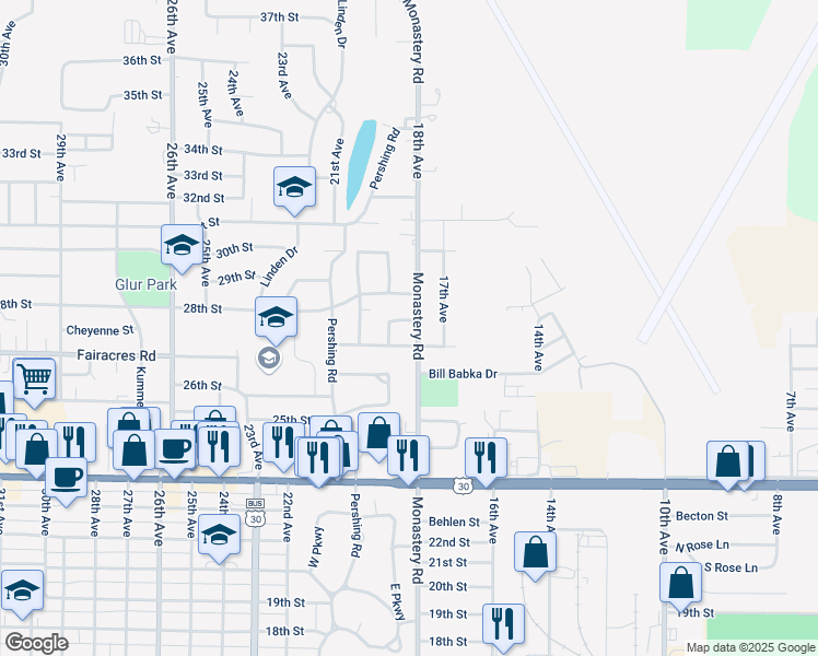 map of restaurants, bars, coffee shops, grocery stores, and more near 2772 Star Lane in Columbus