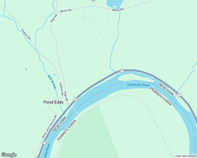 map of restaurants, bars, coffee shops, grocery stores, and more near 1694 New York 97 in Pond Eddy