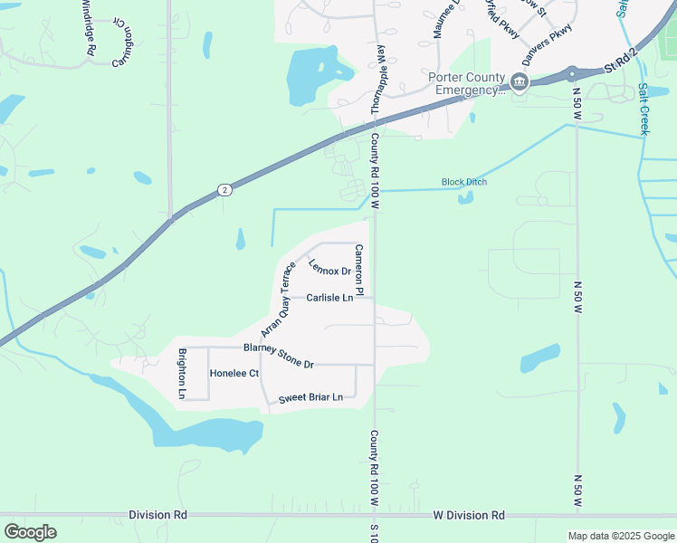 map of restaurants, bars, coffee shops, grocery stores, and more near 2100-2298 Lennox Drive in Valparaiso