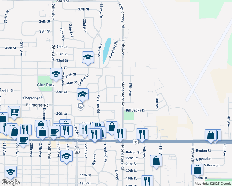 map of restaurants, bars, coffee shops, grocery stores, and more near 2772 Star Lane in Columbus