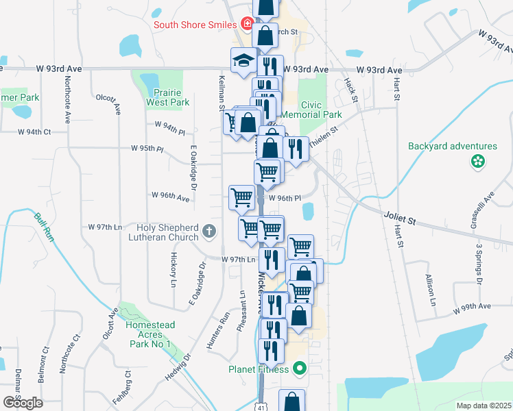 map of restaurants, bars, coffee shops, grocery stores, and more near in Saint John