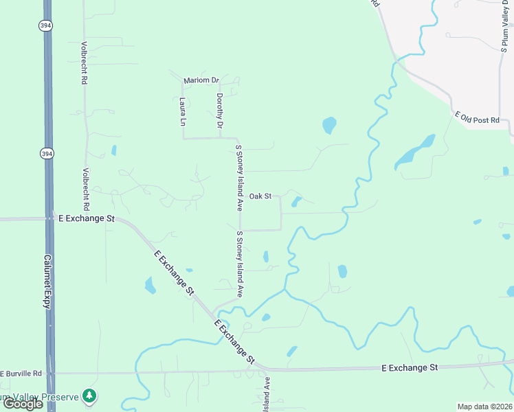 map of restaurants, bars, coffee shops, grocery stores, and more near 2027 Oak Street in Crete