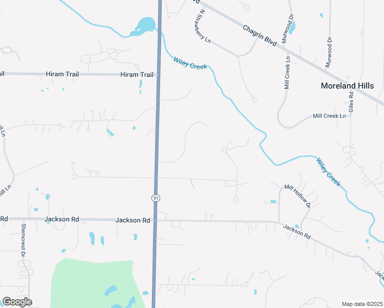 map of restaurants, bars, coffee shops, grocery stores, and more near 30 Hemlock Lane in Moreland Hills