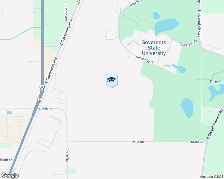 map of restaurants, bars, coffee shops, grocery stores, and more near in Park Forest