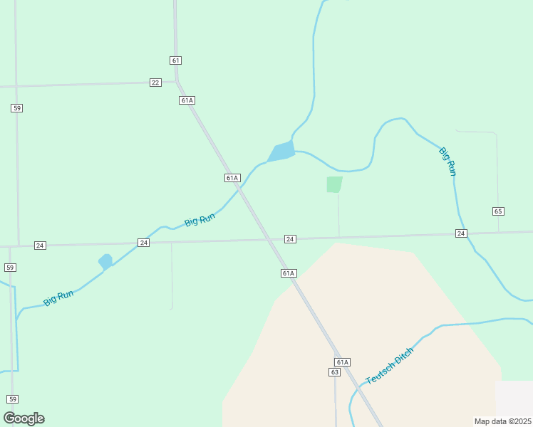 map of restaurants, bars, coffee shops, grocery stores, and more near 2499 County Road 61A in Butler