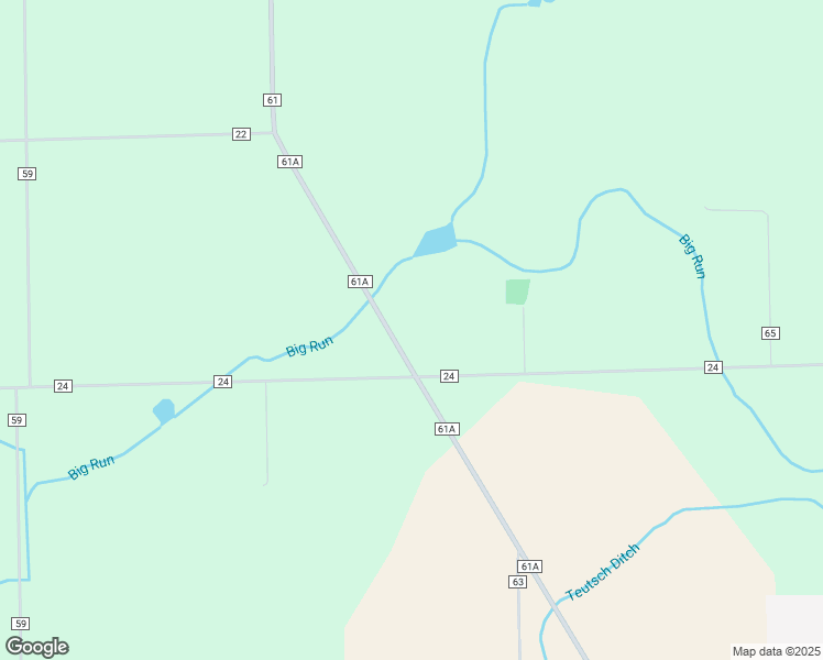 map of restaurants, bars, coffee shops, grocery stores, and more near 2499 County Road 61A in Butler