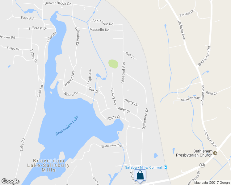 map of restaurants, bars, coffee shops, grocery stores, and more near 310 Hickory Ave in New Windsor