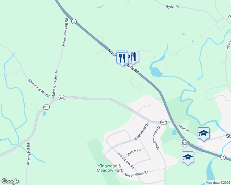 map of restaurants, bars, coffee shops, grocery stores, and more near 5 Holly Lane in North Stonington