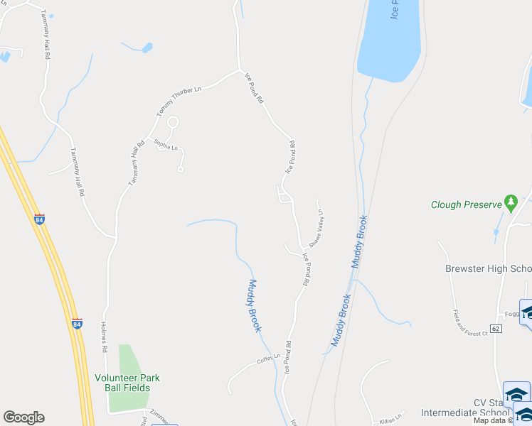 map of restaurants, bars, coffee shops, grocery stores, and more near 175 Ice Pond Road in Brewster