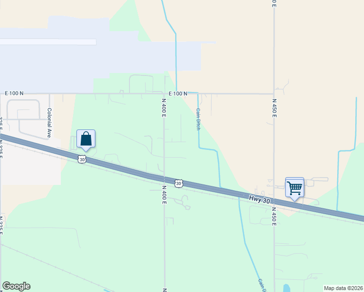 map of restaurants, bars, coffee shops, grocery stores, and more near 478-498 E 75 N in Valparaiso