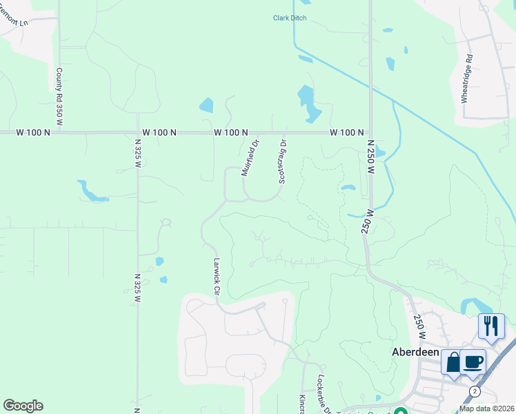 map of restaurants, bars, coffee shops, grocery stores, and more near Durness Ct in Valparaiso