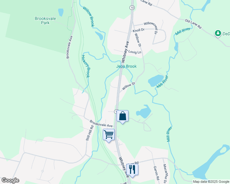 map of restaurants, bars, coffee shops, grocery stores, and more near 4230 Whitney Avenue in Hamden