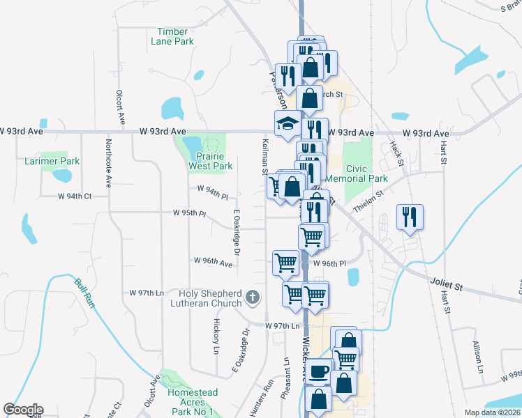 map of restaurants, bars, coffee shops, grocery stores, and more near 9492 Keilman Street in Saint John