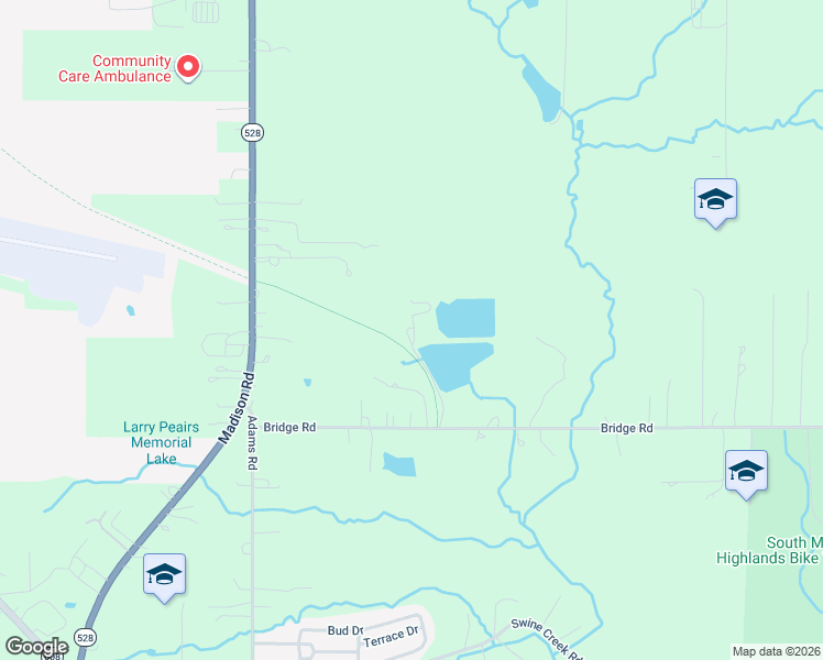 map of restaurants, bars, coffee shops, grocery stores, and more near 16740 Bridge Road in Middlefield
