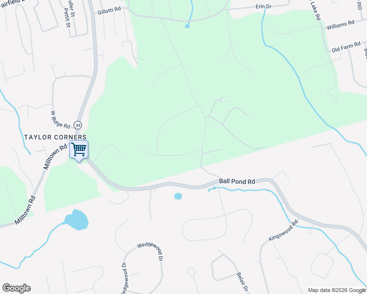 map of restaurants, bars, coffee shops, grocery stores, and more near 6 Autumn Ridge Road in New Fairfield