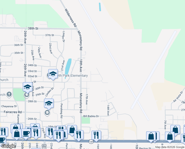 map of restaurants, bars, coffee shops, grocery stores, and more near 3251 18th Avenue in Columbus