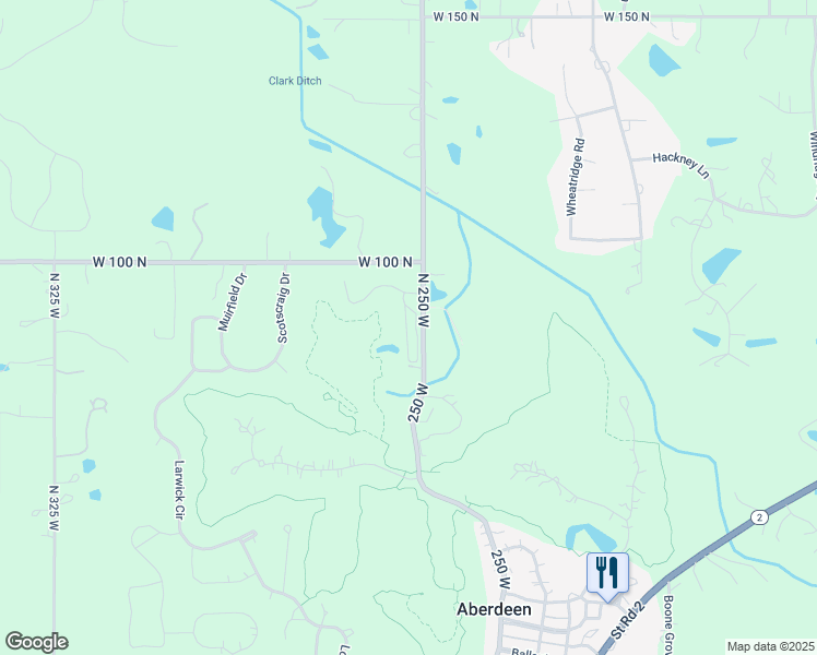 map of restaurants, bars, coffee shops, grocery stores, and more near 81 Sanctuary Drive in Valparaiso