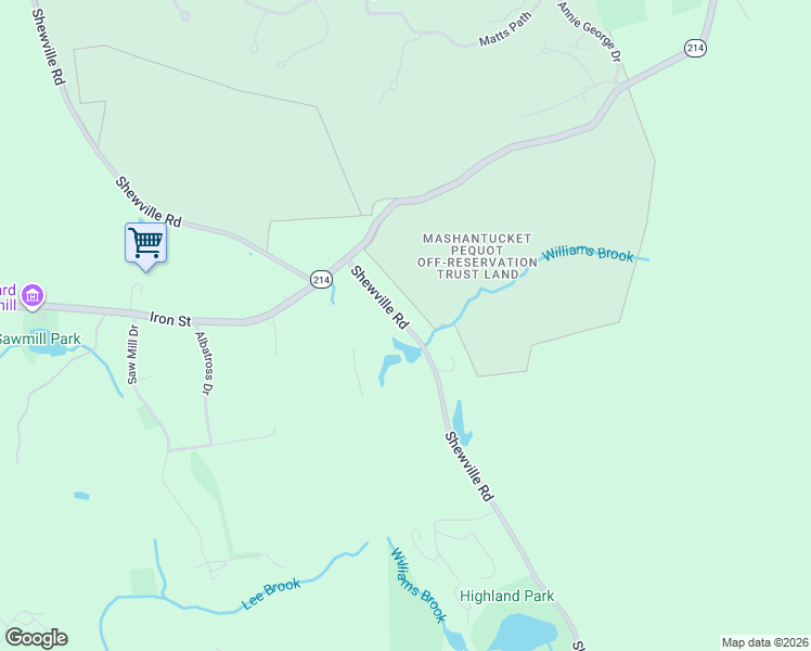map of restaurants, bars, coffee shops, grocery stores, and more near 711 Shewville Rd in Ledyard
