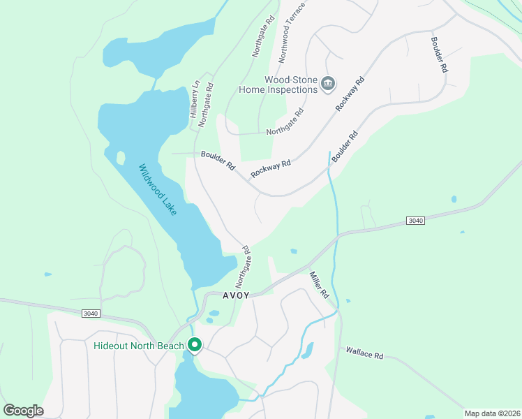 map of restaurants, bars, coffee shops, grocery stores, and more near 2616 Boulder Court in Wayne County