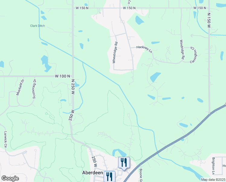 map of restaurants, bars, coffee shops, grocery stores, and more near 245 Tower Road in Valparaiso