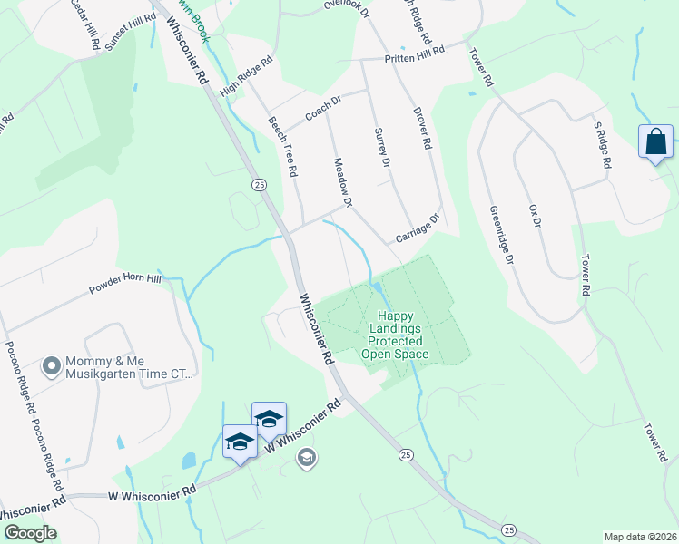 map of restaurants, bars, coffee shops, grocery stores, and more near 10 Sulky Drive in Brookfield