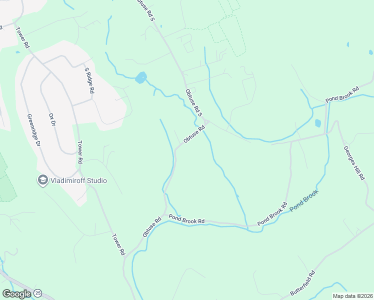map of restaurants, bars, coffee shops, grocery stores, and more near 40 Obtuse Road in Newtown
