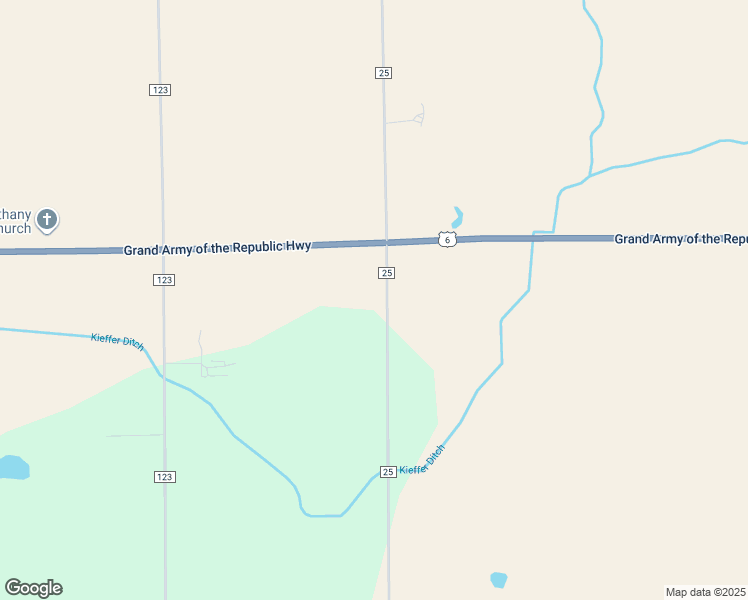 map of restaurants, bars, coffee shops, grocery stores, and more near 72127 County Road 25 in Syracuse