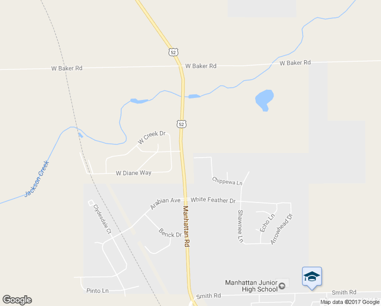 map of restaurants, bars, coffee shops, grocery stores, and more near 15954 Iroquois Drive in Manhattan