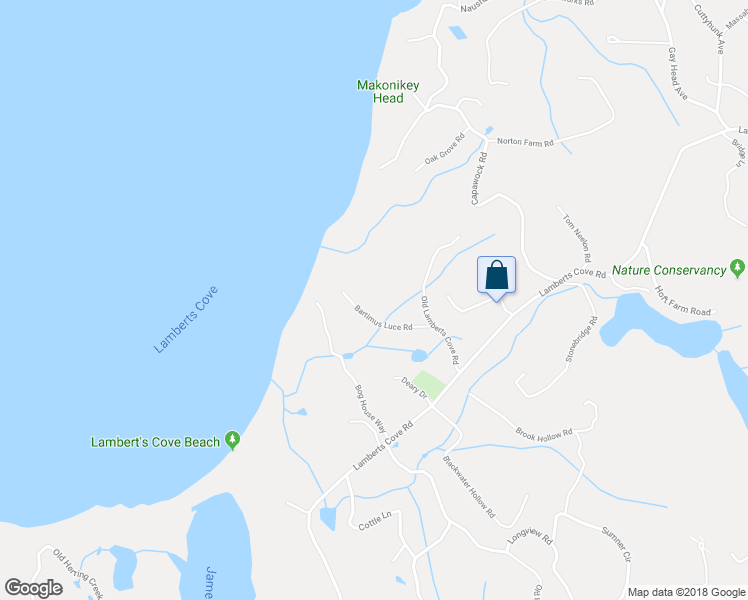 map of restaurants, bars, coffee shops, grocery stores, and more near 49 Bartimus Luce Road in West Tisbury