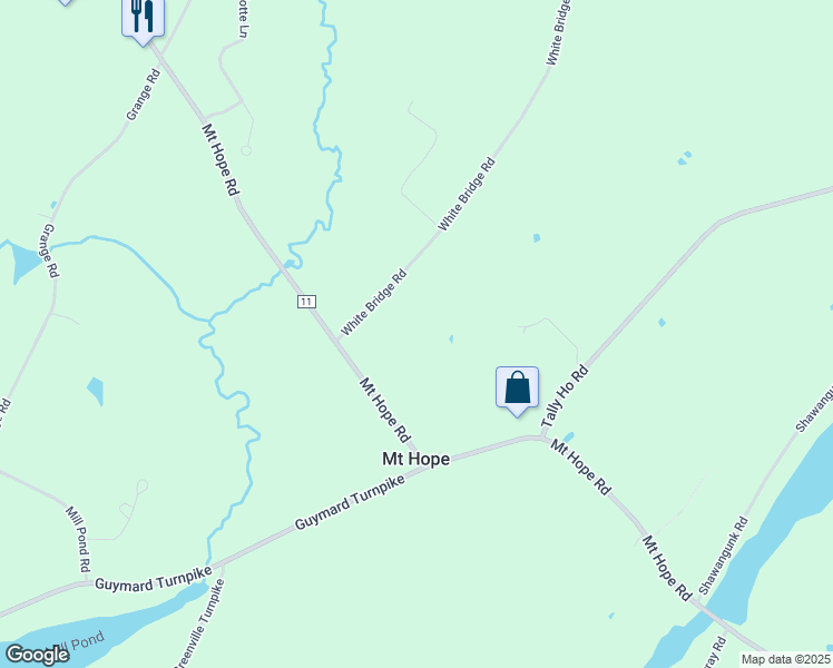 map of restaurants, bars, coffee shops, grocery stores, and more near 28 White Bridge Road in Middletown