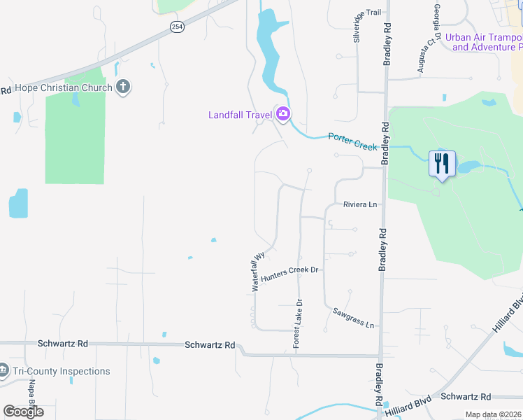 map of restaurants, bars, coffee shops, grocery stores, and more near 2896 Rocky Ridge Drive in Westlake