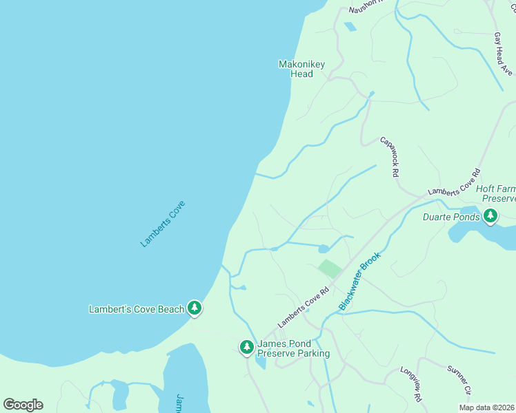 map of restaurants, bars, coffee shops, grocery stores, and more near 60 Bartimus Luce Road in West Tisbury