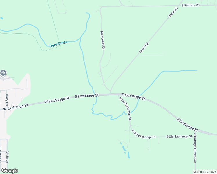 map of restaurants, bars, coffee shops, grocery stores, and more near 3988 Crete Road in Crete